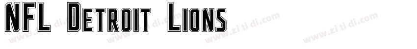 NFL Detroit Lions字体转换